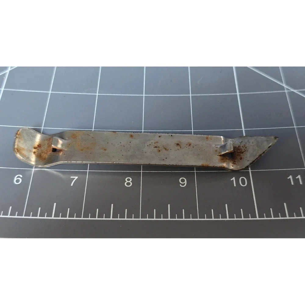 Vintage Quick and Easy Can and Bottle Opener Metal Church Key Multi Tool 4 Inch